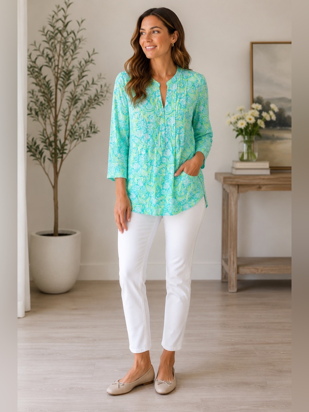 BNWT 🐳 Vinyard Vines tunic 3/4 sleeve - PFSF